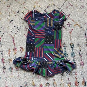 Ralph Lauren Dress Girls 5 Short Sleeve Ruffle